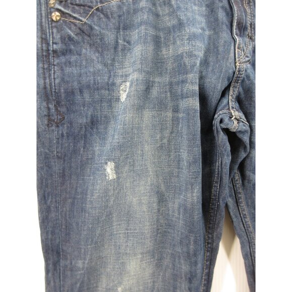 VINTAGE Pepe Jeans 40X32 Hip Hop Loose Baggy Distressed Y2K Flap Pocket - Picture 8 of 13